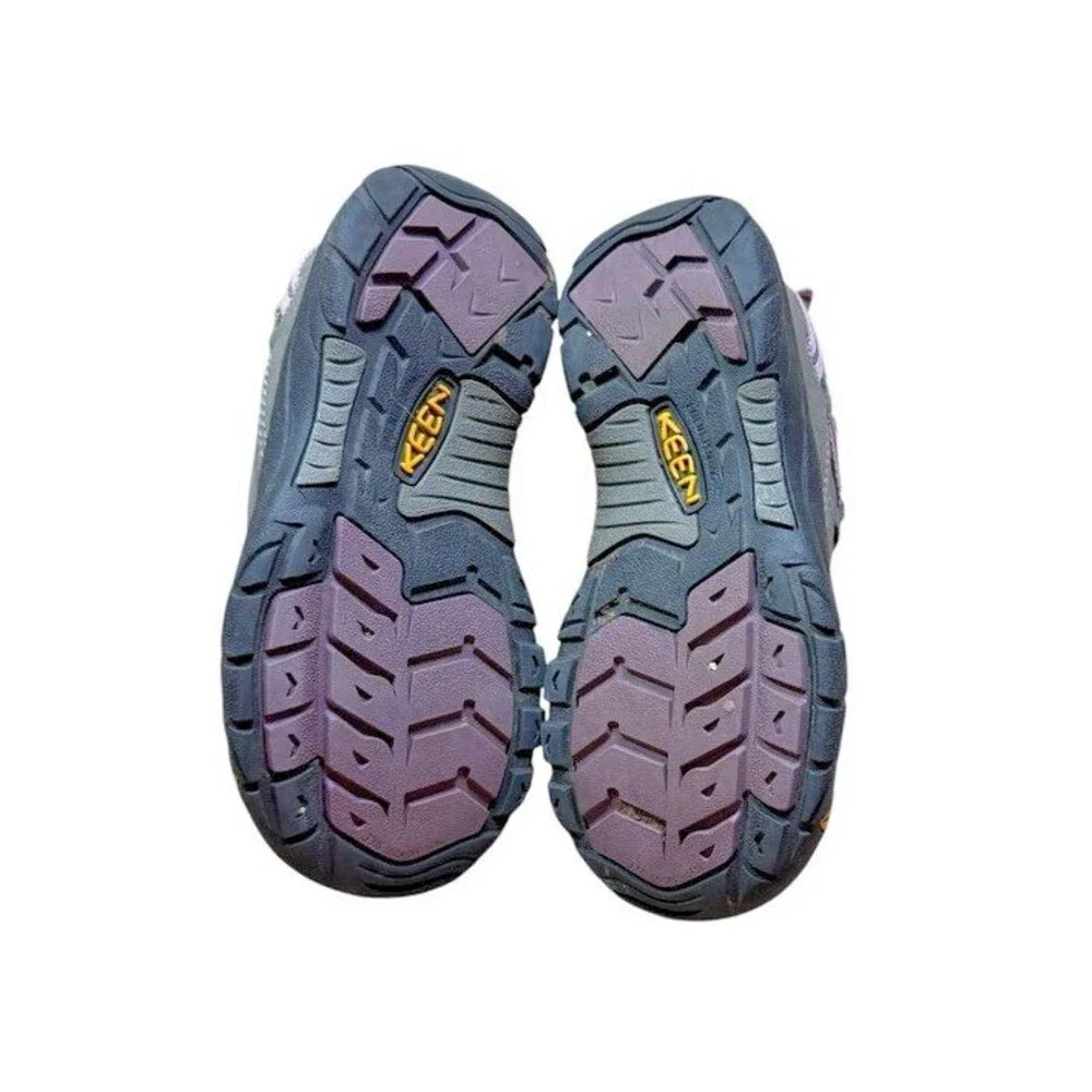KEEN Targhee Low Hiking Shoes Youth Size 1 Purple Waterproof Girls Outdoors